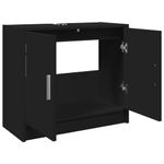 Casa si Gradina - Mobilier - Mobilier baie - Comode baie - Dulap de chiuveta, negru, 63x29x55 cm, lemn prelucrat - Infinity.ro