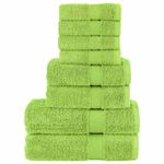 Casa si Gradina - Textile si covoare - Textile baie - Prosoape - Set de prosoape premium, 8 piese verde mar 600 g/m² 100% bumbac - Infinity.ro