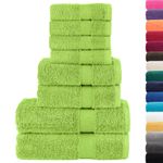 Casa si Gradina - Textile si covoare - Textile baie - Prosoape - Set de prosoape premium, 8 piese verde mar 600 g/m² 100% bumbac - Infinity.ro