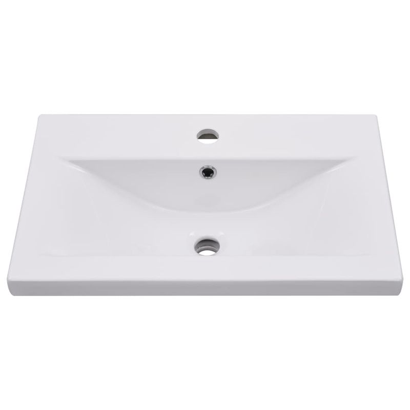 Casa si Gradina - Mobilier - Seturi de mobilier - Seturi baie - Set mobilier de baie, 2 piese, ceramica si lemn prelucrat - Infinity.ro
