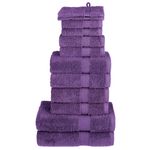 Casa si Gradina - Textile si covoare - Textile baie - Prosoape - Set de prosoape premium, 12 piese, violet, 600 g/m² 100% bumbac - Infinity.ro