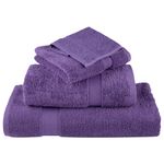 Casa si Gradina - Textile si covoare - Textile baie - Prosoape - Set de prosoape premium, 12 piese, violet, 600 g/m² 100% bumbac - Infinity.ro