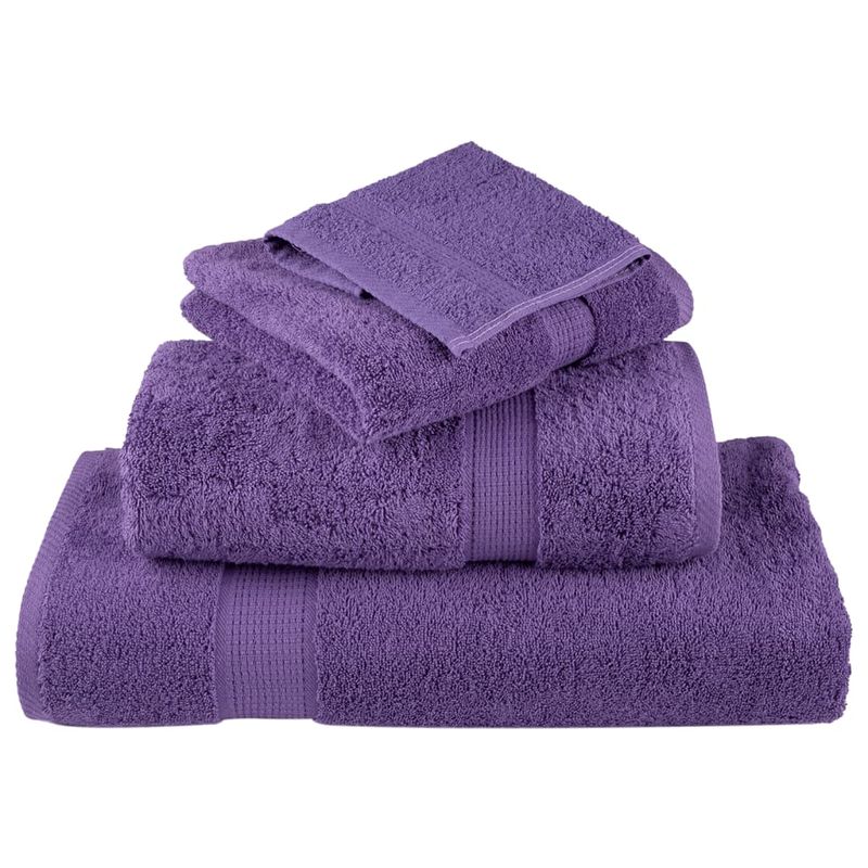 Casa si Gradina - Textile si covoare - Textile baie - Prosoape - Set de prosoape premium, 12 piese, violet, 600 g/m² 100% bumbac - Infinity.ro