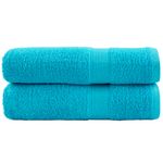 Casa si Gradina - Textile si covoare - Textile baie - Prosoape - Prosoape de maini premium 2buc. 50x100cm 600 gsm 100% bumbac, turcoaz - Infinity.ro