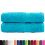 Casa si Gradina - Textile si covoare - Textile baie - Prosoape - Prosoape de maini premium 2buc. 50x100cm 600 gsm 100% bumbac, turcoaz - Infinity.ro