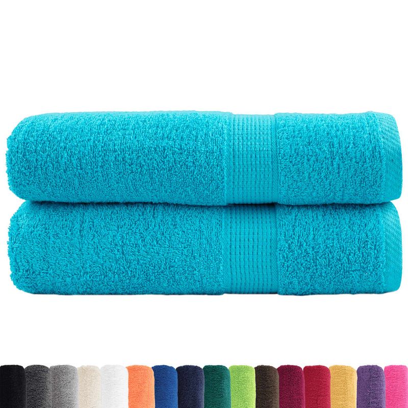 Casa si Gradina - Textile si covoare - Textile baie - Prosoape - Prosoape de maini premium 2buc. 50x100cm 600 gsm 100% bumbac, turcoaz - Infinity.ro