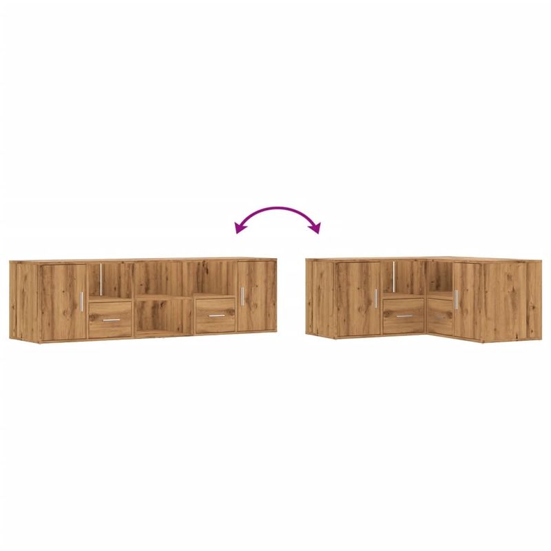 Casa si Gradina - Mobilier - Dulapuri si sifoniere - Dulapuri - Dulap de colt, stejar artizanal, 160x40x45 cm, lemn prelucrat - Infinity.ro