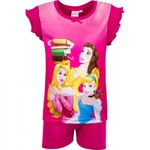 Fashion, accesorii si bijuterii - Copii - Lenjerie si pijamale copii - Pijamale copii - Pijamale scurte fete, Disney Princess ,fucsia, 4 ani  104 CM - Infinity.ro