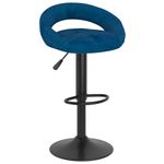Casa si Gradina - Mobilier - Scaune si fotolii - Scaune - Scaune de bar, 2 buc., albastru, catifea - Infinity.ro