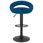 Casa si Gradina - Mobilier - Scaune si fotolii - Scaune - Scaune de bar, 2 buc., albastru, catifea - Infinity.ro
