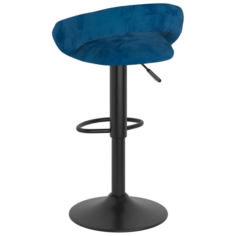 Casa si Gradina - Mobilier - Scaune si fotolii - Scaune - Scaune de bar, 2 buc., albastru, catifea - Infinity.ro