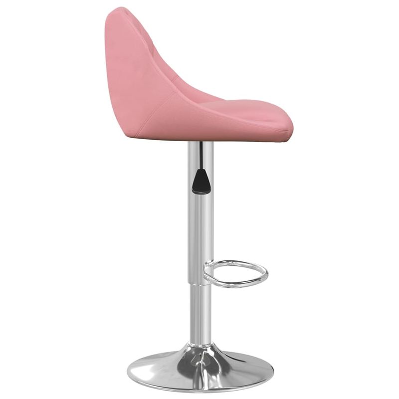 Casa si Gradina - Mobilier - Scaune si fotolii - Scaune - Scaun de bar, roz, catifea - Infinity.ro