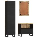 Casa si Gradina - Mobilier - Seturi de mobilier - Seturi baie - Set mobilier de baie, 3 piese, lemn masiv de mango - Infinity.ro