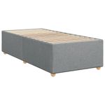 Casa si Gradina - Mobilier - Paturi si accesorii - Paturi - Pat box spring cu saltea, gri deschis, 90x190 cm, textil - Infinity.ro