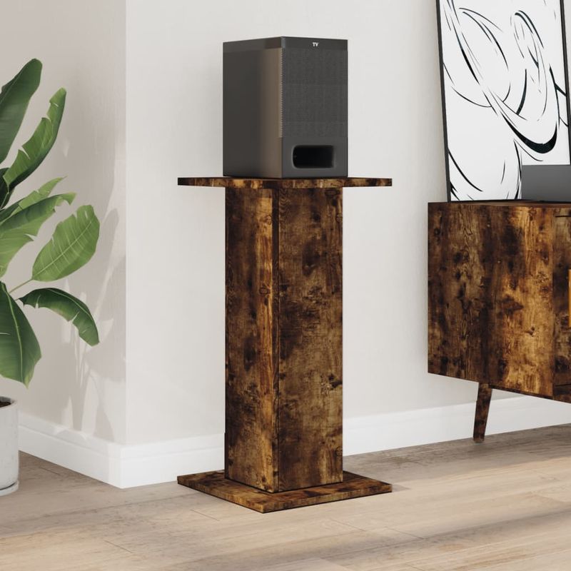 Casa si Gradina - Mobilier - Biblioteci si rafturi - Etajere - Suporturi de difuzoare 2 buc. stejar fumuriu 30x30x60 cm lemn - Infinity.ro
