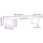 Casa si Gradina - Mobilier - Comode si corpuri - Masute de toaleta - Raft pentru lavoar montat pe perete, otel si lemn masiv fag - Infinity.ro