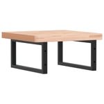 Casa si Gradina - Mobilier - Comode si corpuri - Masute de toaleta - Raft pentru lavoar montat pe perete, otel si lemn masiv fag - Infinity.ro