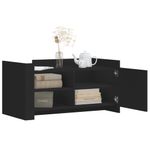 Casa si Gradina - Mobilier - Mese si birouri - Masute de cafea - Masuta de cafea, negru, 100x50x50 cm, lemn prelucrat - Infinity.ro