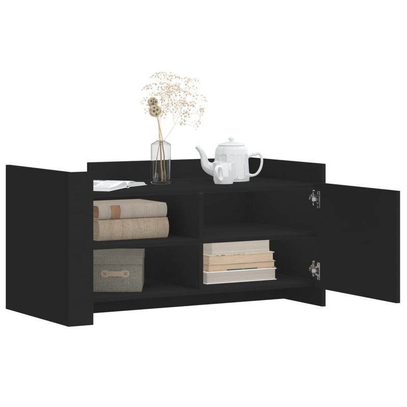 Casa si Gradina - Mobilier - Mese si birouri - Masute de cafea - Masuta de cafea, negru, 100x50x50 cm, lemn prelucrat - Infinity.ro