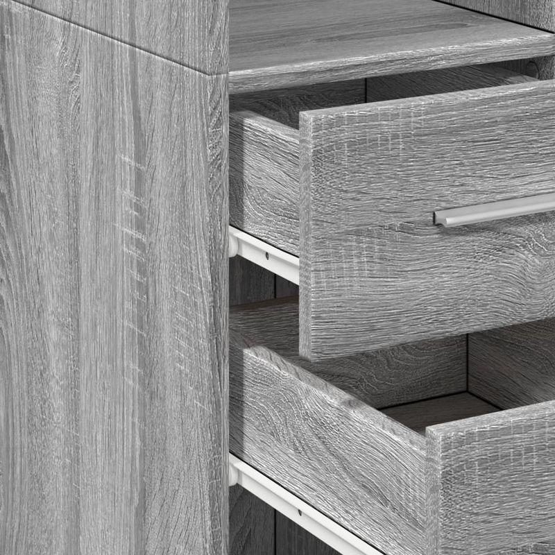Casa si Gradina - Mobilier - Comode si corpuri - Corpuri bucatarie - Dulap inalt, gri sonoma, 50x42,5x185 cm, lemn prelucrat - Infinity.ro