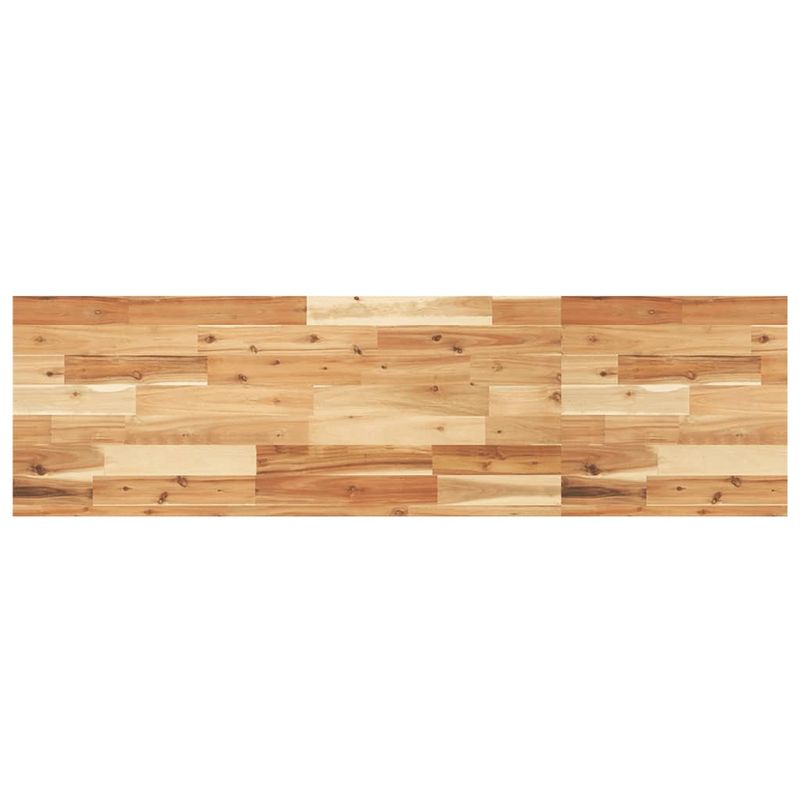 Casa si Gradina - Mobilier - Biblioteci si rafturi - Rafturi - Raft pentru lavoar montat pe perete, otel și lemn masiv acacia, maro închis și alb, mărime 140x40x4 cm, model dreptunghiular - Infinity.ro