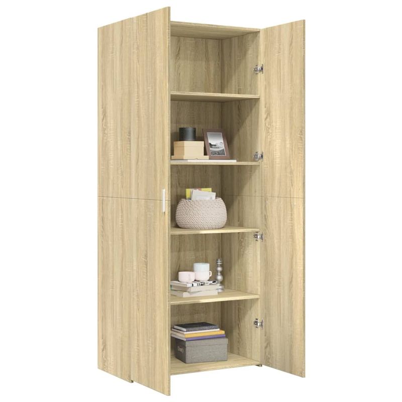 Casa si Gradina - Mobilier - Comode si corpuri - Corpuri bucatarie - Dulap inalt, stejar sonoma, 80x42,5x185 cm, lemn prelucrat - Infinity.ro