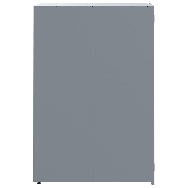 Casa si Gradina - Gradina si terasa - Mobilier exterior - Dulapuri si lazi depozitare exterior - Depozitare cos gunoi cu roti, 1 cos, gri, 69x79x117 cm, otel - Infinity.ro