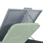 Casa si Gradina - Gradina si terasa - Mobilier exterior - Dulapuri si lazi depozitare exterior - Depozitare cos gunoi cu roti, 1 cos, gri, 69x79x117 cm, otel - Infinity.ro