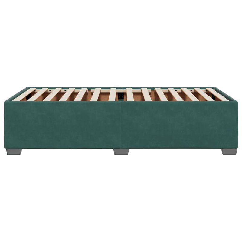 Casa si Gradina - Mobilier - Paturi si accesorii - Paturi - Cadru de pat, verde inchis, 80x200 cm, catifea - Infinity.ro