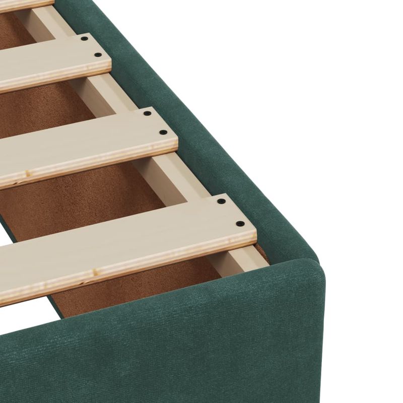 Casa si Gradina - Mobilier - Paturi si accesorii - Paturi - Cadru de pat, verde inchis, 80x200 cm, catifea - Infinity.ro