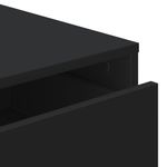 Casa si Gradina - Mobilier - Comode si corpuri - Comode - Dulap colt cu sertare negru 60x41x76 cm lemn prelucrat - Infinity.ro