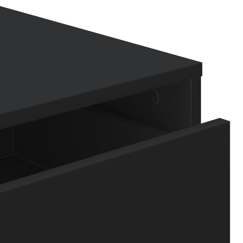 Casa si Gradina - Mobilier - Comode si corpuri - Comode - Dulap colt cu sertare negru 60x41x76 cm lemn prelucrat - Infinity.ro