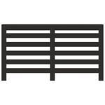 Casa si Gradina - Termice - Calorifere si accesorii - Accesorii calorifere - Masca pentru calorifer, negru, 149x20x82 cm, lemn prelucrat, design șipci orizontale - Infinity.ro