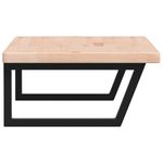Casa si Gradina - Mobilier - Biblioteci si rafturi - Rafturi - Raft pentru lavoar montat pe perete, otel și lemn masiv stejar, maro și negru, mărime 100x60x4 cm, model trapez - Infinity.ro