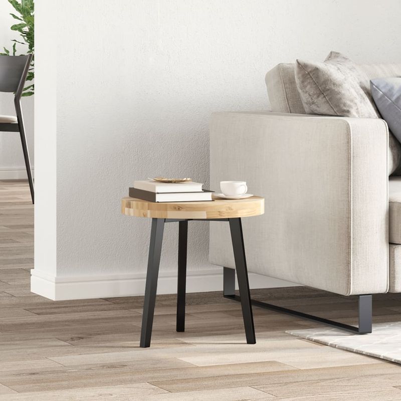 Casa si Gradina - Constructii - Lemn constructii - Placi lemn - Blat de masa rotund, diametru 40x4 cm, lemn masiv de acacia, natural - Infinity.ro