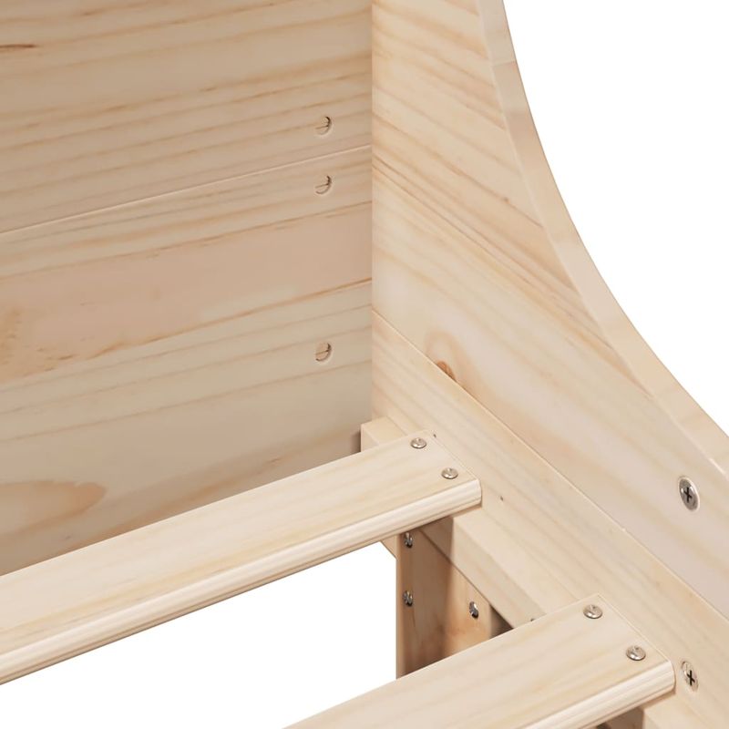 Casa si Gradina - Mobilier - Paturi si accesorii - Paturi - Cadru de pat cu tablie, 135x190 cm, lemn masiv de pin - Infinity.ro