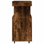 Casa si Gradina - Mobilier - Comode si corpuri - Comode - Carucior de bar, stejar fumuriu, 50x41x89 cm, lemn prelucrat - Infinity.ro