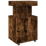 Casa si Gradina - Mobilier - Comode si corpuri - Comode - Carucior de bar, stejar fumuriu, 50x41x89 cm, lemn prelucrat - Infinity.ro