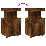Casa si Gradina - Mobilier - Comode si corpuri - Comode - Carucior de bar, stejar fumuriu, 50x41x89 cm, lemn prelucrat - Infinity.ro