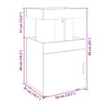 Casa si Gradina - Mobilier - Comode si corpuri - Comode - Carucior de bar, stejar fumuriu, 50x41x89 cm, lemn prelucrat - Infinity.ro