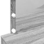 Casa si Gradina - Mobilier - Comode si corpuri - Masute de toaleta - Masa de toaleta cu LED, sonoma gri, 100x40x120 cm - Infinity.ro