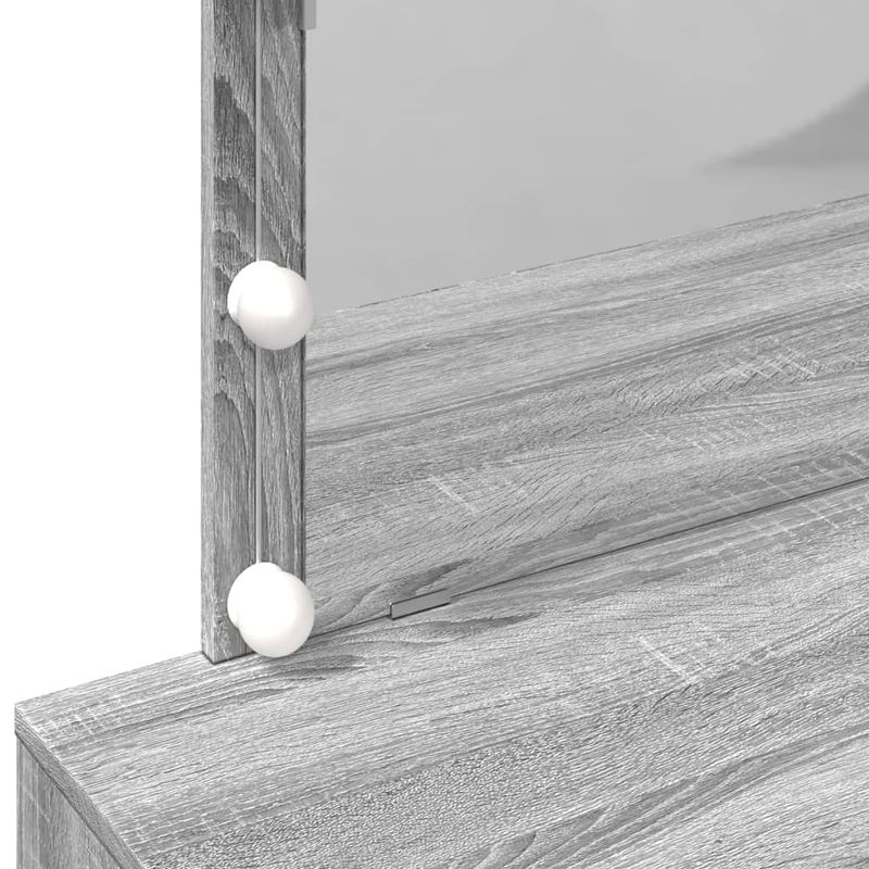 Casa si Gradina - Mobilier - Comode si corpuri - Masute de toaleta - Masa de toaleta cu LED, sonoma gri, 100x40x120 cm - Infinity.ro