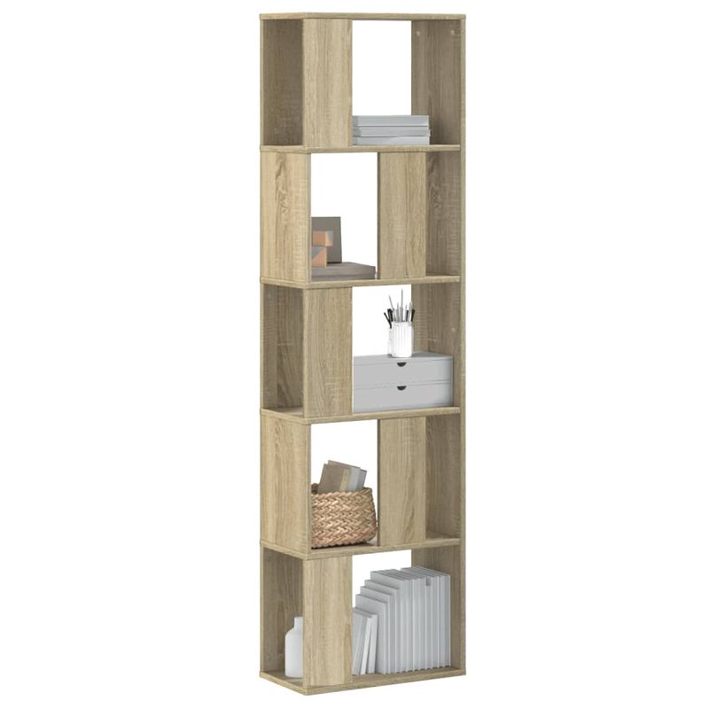 Casa si Gradina - Mobilier - Biblioteci si rafturi - Biblioteci - Biblioteca cu 5 niveluri stejar sonoma 45x23,5x162,5 cm lemn - Infinity.ro