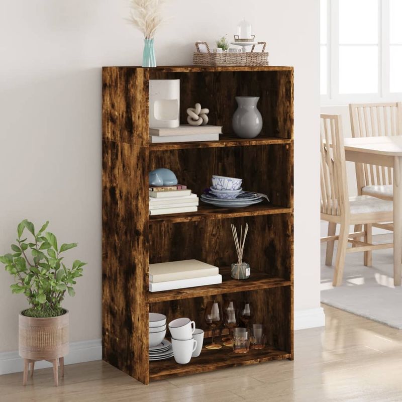 Casa si Gradina - Mobilier - Comode si corpuri - Corpuri bucatarie - Dulap inalt, stejar fumuriu, 70x41x124 cm, lemn prelucrat - Infinity.ro