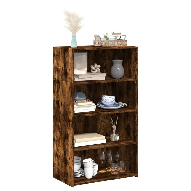 Casa si Gradina - Mobilier - Comode si corpuri - Corpuri bucatarie - Dulap inalt, stejar fumuriu, 70x41x124 cm, lemn prelucrat - Infinity.ro
