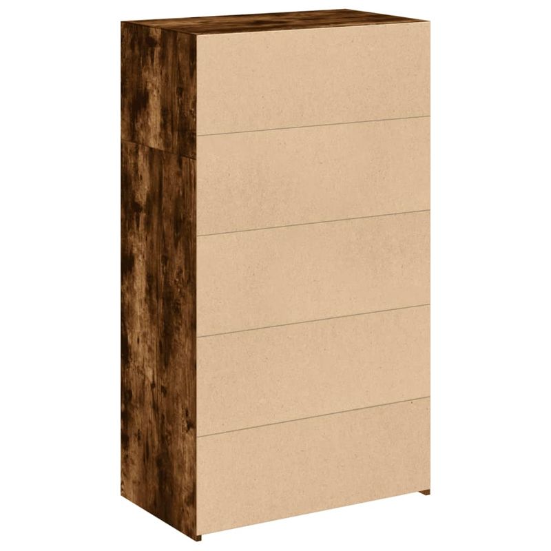 Casa si Gradina - Mobilier - Comode si corpuri - Corpuri bucatarie - Dulap inalt, stejar fumuriu, 70x41x124 cm, lemn prelucrat - Infinity.ro