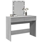 Casa si Gradina - Mobilier - Comode si corpuri - Masute de toaleta - Masa de toaleta cu LED, sonoma gri, 100x40x130 cm - Infinity.ro