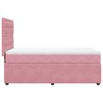 Casa si Gradina - Mobilier - Paturi si accesorii - Paturi - Pat box spring cu saltea, roz, 80x200 cm, catifea - Infinity.ro
