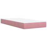 Casa si Gradina - Mobilier - Paturi si accesorii - Paturi - Pat box spring cu saltea, roz, 80x200 cm, catifea - Infinity.ro