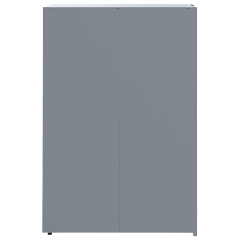 Casa si Gradina - Gradina si terasa - Mobilier exterior - Dulapuri si lazi depozitare exterior - Depozitare cos gunoi cu roti 2 cosuri gri 138x79x117 cm otel - Infinity.ro